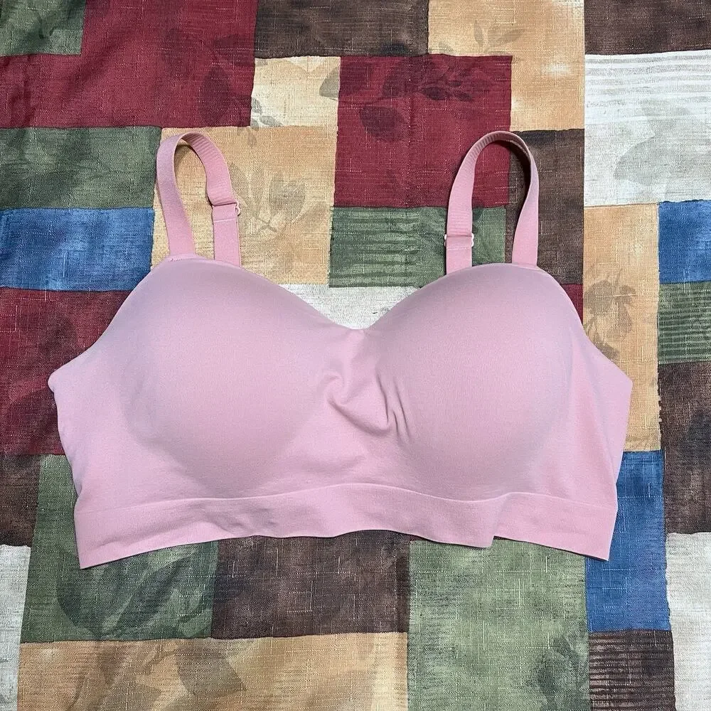 Truekind standard rose Supportive Comfort Wireless Shaping Bra #10210 Size 2XL